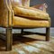 Vintage Tan Leather Wingback Armchair, Image 5