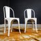 Brocante White Model A Chairs from Tolix, 1930s, Set of 2 2