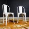 Brocante White Model A Chairs from Tolix, 1930s, Set of 2, Image 2