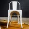 Brocante White Model A Chairs from Tolix, 1930s, Set of 2 5