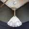 Antique Hanging Lamp in Holophane Style, 1920s 3