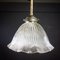 Antique Hanging Lamp in Holophane Style, 1920s 1