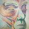 Vintage Hand Painted Anatomic Poster of Human Face, Image 4