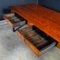 Vintage Red & Brown Dining Table in Cherry 8