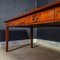 Vintage Red & Brown Dining Table in Cherry 7