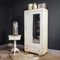 Armoire Brocante Blanche avec Miroir, 1950s 5