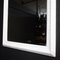 Espejo estilo Brocante Biedermeier grande con marco blanco, Imagen 5