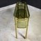 Vintage Hollywood Regency Brass and Glass Console Table 3