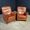 Fauteuil Vintage en Cuir Cognac 4