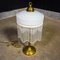 Vintage Table Lamp with Pegels in Milk Glass & Brass 2