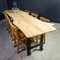 Industrial Dining Table in Cherry & Steel 9