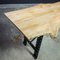 Industrial Dining Table in Cherry & Steel 17