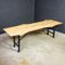 Industrial Dining Table in Cherry & Steel 1