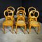 Antique Biedermeier Dining Chairs, Late 19th Century, Set of 6, Image 3
