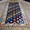 Vintage Kelim Rug in Blue 2