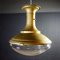 Antike Lampe mit Bol Glasschirm und goldener Halterung von Peter Behrens, 1920er 1