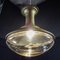 Antike Lampe mit Bol Glasschirm und goldener Halterung von Peter Behrens, 1920er 3