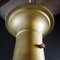 Antique Lamp with Bol Glass Hood and Gold Fixed Fixture by Peter Behrens, 1920s 6