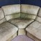 Vintage Modular Corner Sofa in Green Leather, Set of 6 8