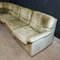 Vintage Modular Corner Sofa in Green Leather, Set of 6 2