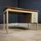 Industrial Iron Desk with Wooden Sheet, 1960s, Image 2