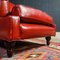 Vintage Armchair in Red Leather 4