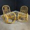 Vintage Rocking Chairs in Rattan, 1970s 2