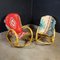 Rocking Chairs Vintage en Rotin, 1970s 4