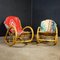 Vintage Rocking Chairs in Rattan, 1970s 3