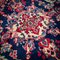 Large Vintage Middle Eastern Floral Rug 5