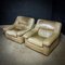 Fauteuil Vintage en Cuir Gris 1