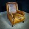 Vintage Leather Wingback Armchair, Image 1