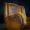 Vintage Leather Wingback Armchair, Image 2