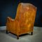 Vintage Leather Wingback Armchair 4