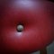 Vintage Red & Black Skai Pouf, 1960s, Image 7