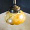 Vintage Ceiling Lamp with Alabaster Shade, Image 3