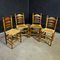 Antique Button Dining Chairs, Late 19th Century, Set of 4 1