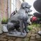 Escultura de jardín de perro en hormigón, Imagen 1