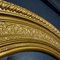 Antiker ovaler Spiegel mit goldenem Rahmen 4