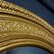 Antique Oval Mirror in Golden Frame, Image 4