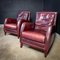 Vintage Leather Armchair with Braid, Image 3