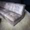 Mid-Century Gray Leather Modular Sofa, Set of 5, Image 10