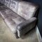 Mid-Century Gray Leather Modular Sofa, Set of 5 8