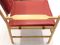 Scandinavian Safari Style Peter Easy Chair in Oak & Leather by Arne Norell, 1970s 10