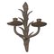 Antique Rustic Spanish Wrought Iron Wall Chandelier 1