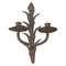 Antique Rustic Spanish Wrought Iron Wall Chandelier, Image 1