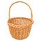 Traditional Rustic Rattan Basket, 1960s, Image 1