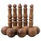 Early 20th Century Wood Bowling Game, Set of 12 1