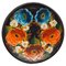 Traditional Wood Hand-Painted Plate, 1960s 1