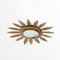 Brass Sunburst Ceiling Lamp, 1960s 6